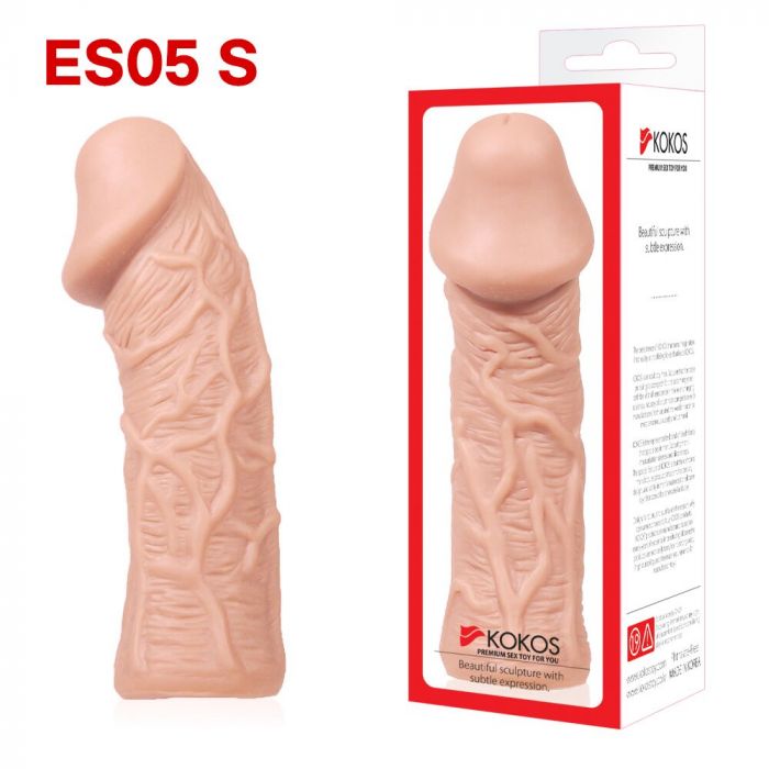 Насадка на член Kokos Extreme Sleeve ES.05 розмір S, потовщувальна, стимулюючий рельєф