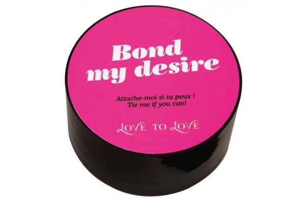 Скотч для бондажа Love To Love BOND MY DESIRE (15м) Чорний, не липне до шкіри і волосків