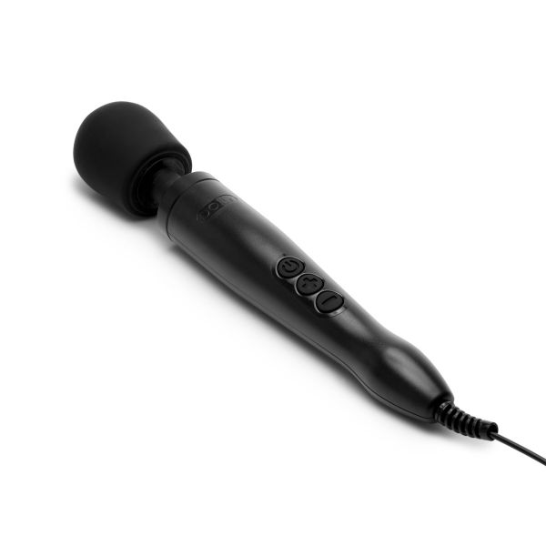 Вібромасажер DOXY Original Black, дуже потужний, живлення 220В, пульсівні вібрації