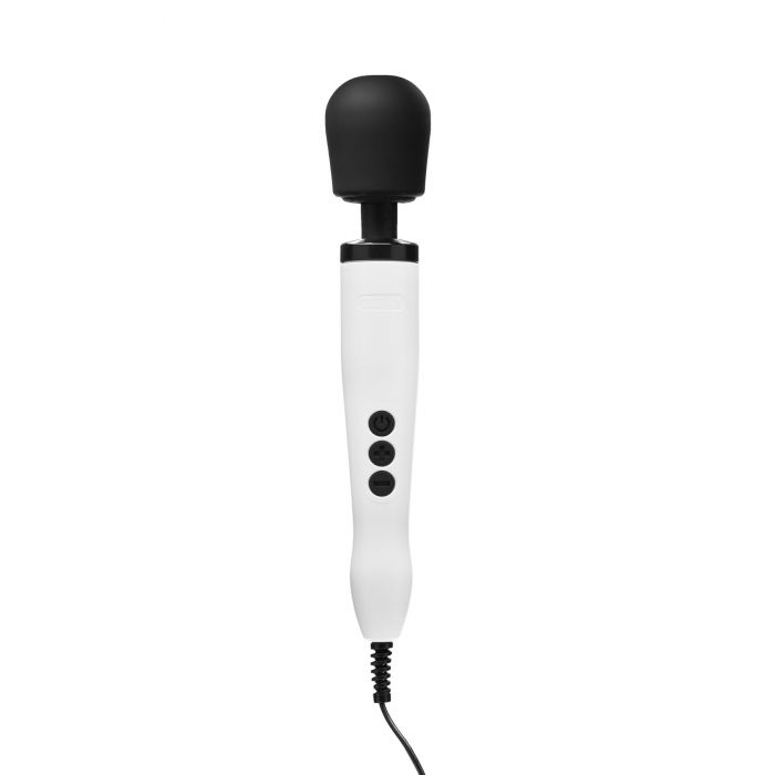 Вібромасажер DOXY Original White, дуже потужний, живлення 220В, пульсівні вібрації