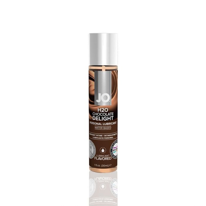 Змазка на водній основі JO H2O — Chocolate Delight (30 мл) без цукру, рослинний гліцерин