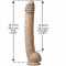 Фалоімітатор Doc Johnson Dick Rambone Cock White, діаметр 6 см, довжина 42 см, ПВХ