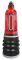Гідропомпа Bathmate Hydromax 7 WideBoy Red, для члена довжиною від 12,5 до 18 см, діаметр до 5,5 см