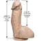 Фалоімітатор, що кінчає Doc Johnson The Amazing Squirting Realistic Cock, ПВХ, діаметр 5,1см