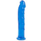Фалоімітатор Doc Johnson Jelly Jewels Dong & Suction Cup Blue, діаметр 3,6 см, антибактеріальний ПВХ