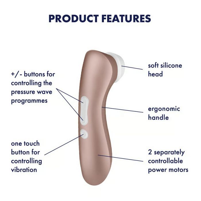 Вакуумний кліторальний стимулятор Satisfyer Pro 2+ Vibration з вібрацією