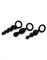 Набір анальних іграшок Satisfyer Plug black (set of 3) - Booty Call, макс. діаметр 3 см