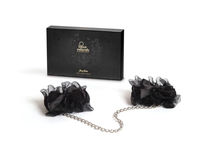 Наручники Bijoux Indiscrets - Frou Frou Organza handcuffs, атлас і органза, подарункове паковання