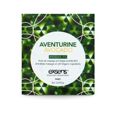 Пробник масажної олії EXSENS Anti-Stress Aventurine Avocado 3мл (термін 06.2026)