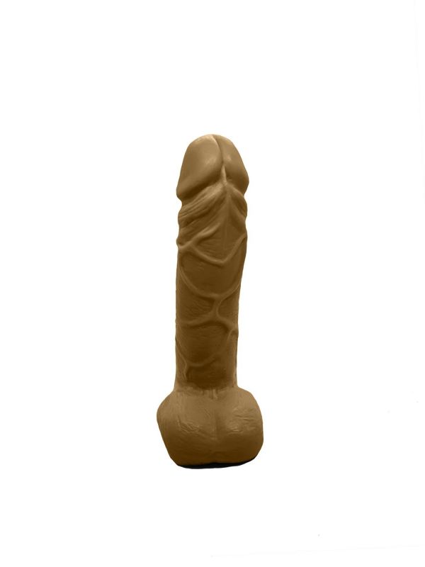 Мило у формі пеніса Чистий Кайф Brown size M, крафтове мило-член, натуральне