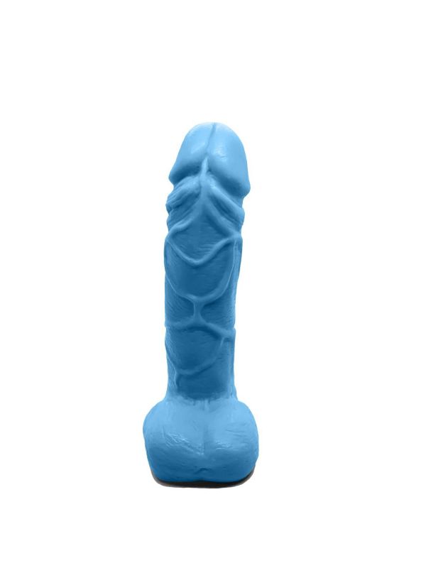 Мило у формі пеніса Чистий Кайф Blue size M, крафтове мило-член, натуральне
