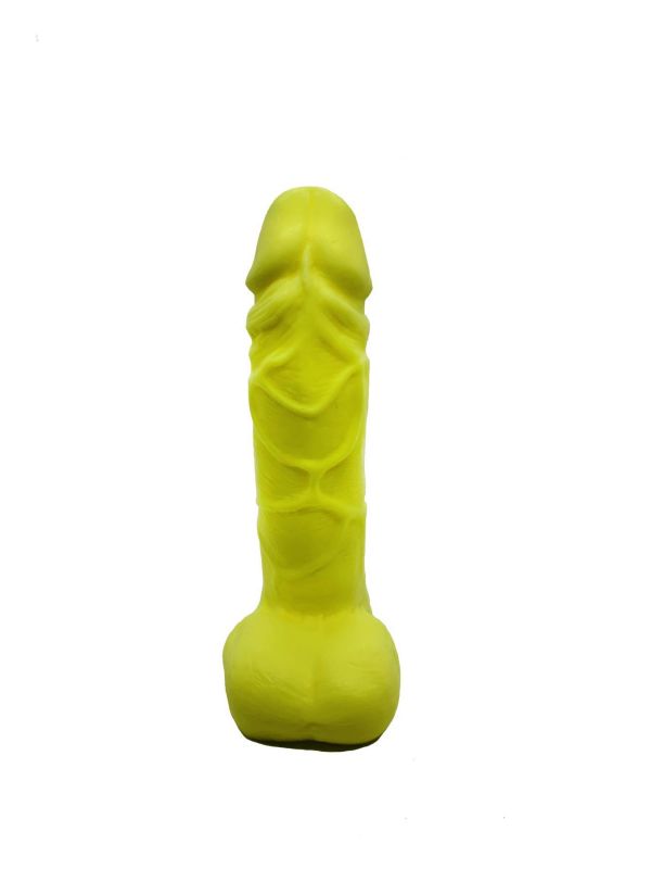 Мило у формі пеніса Чистий Кайф Yellow size M, крафтове мило-член, натуральне