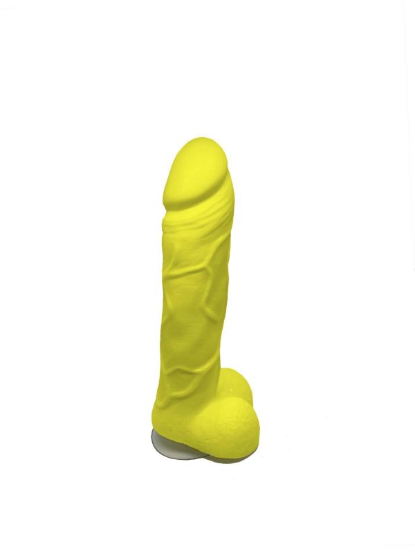 Мило у формі пеніса Чистий Кайф Yellow size L, крафтове мило-член, натуральне