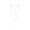 Ланцюжок для спини Bijoux Indiscrets Magnifique Back and Cleavage Chain - Silver, прикраса для тіла
