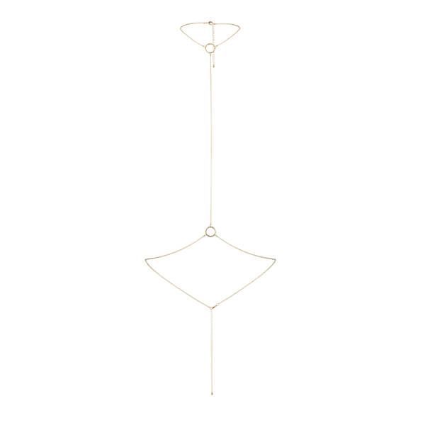 Ланцюжок на шию і пояс Bijoux Indiscrets Magnifique I Body Chain - Gold, прикраса на тіло
