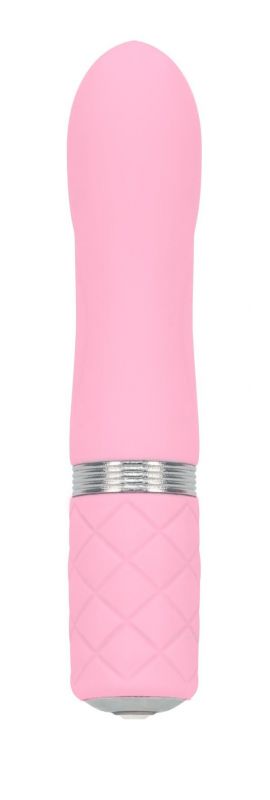 Розкішний вібратор PILLOW TALK - Flirty Pink з кристалом Swarovski, гнучка головка