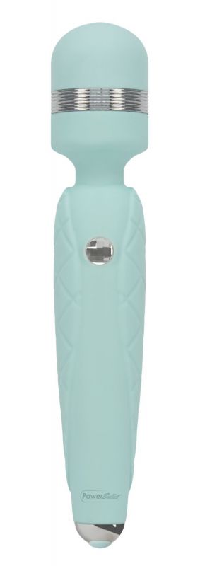 Розкішний вібромасажер PILLOW TALK - Cheeky Teal з кристалом Swarovski, плавне підвищення потужності
