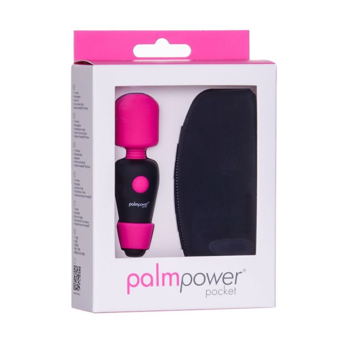 Мінівібромасажер PalmPower Pocket із чохлом на блискавці, водостійкий, перезаряджуваний, довжина 9см