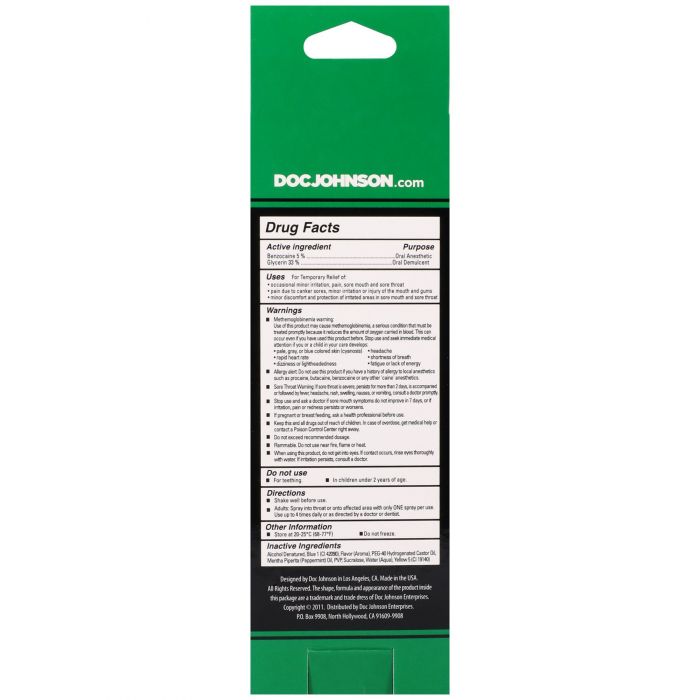Спрей для мінету Doc Johnson GoodHead DeepThroat Spray - Mystical Mint 59 мл для глибокого мінету