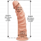 Фалоімітатор Doc Johnson The D - Ragin D - 8 Inch Without Balls - ULTRASKYN, діаметр 5,1 см