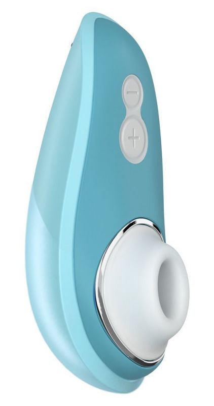 Вакуумний кліторальний стимулятор Womanizer Liberty Blue, магнітна кришка, 2 насадки