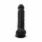 Фалоімітатор SilexD Johnny Black (MODEL 1 size 7in), двошаровий, силікон + Silexpan, діаметр 3,8см