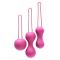Набір вагінальних кульок Je Joue - Ami Fuchsia, діаметр 3,8-3,3-2,7см, вага 54-71-100гр  + подарунок косметичка