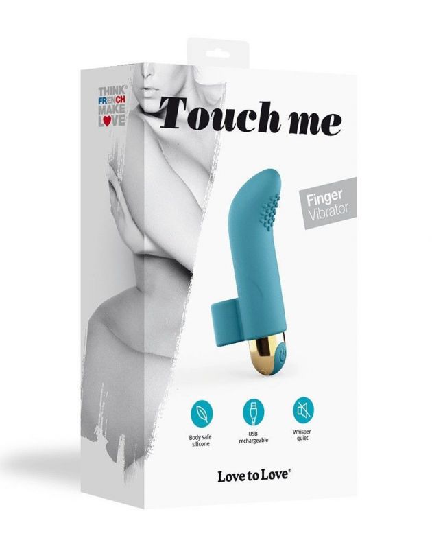 Вібратор на палець Love To Love TOUCH ME PETROLE перезаряджуваний, потужний мотор