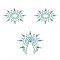Пестіс з кристалів Petits Joujoux Gloria set of 3 - Green/Blue, прикраса на груди та вульву