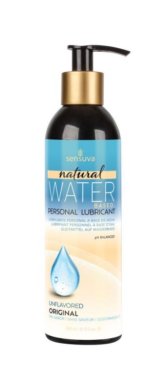 Лубрикант на водній основі Sensuva - Natural Water-Based (240 мл), без гліцерину та парабенів
