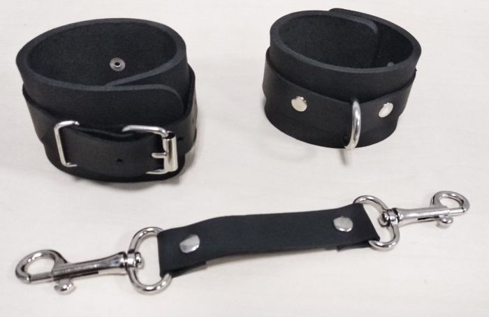 Наручники Feral Feelings - Hand Restraints Black, натуральна шкіра