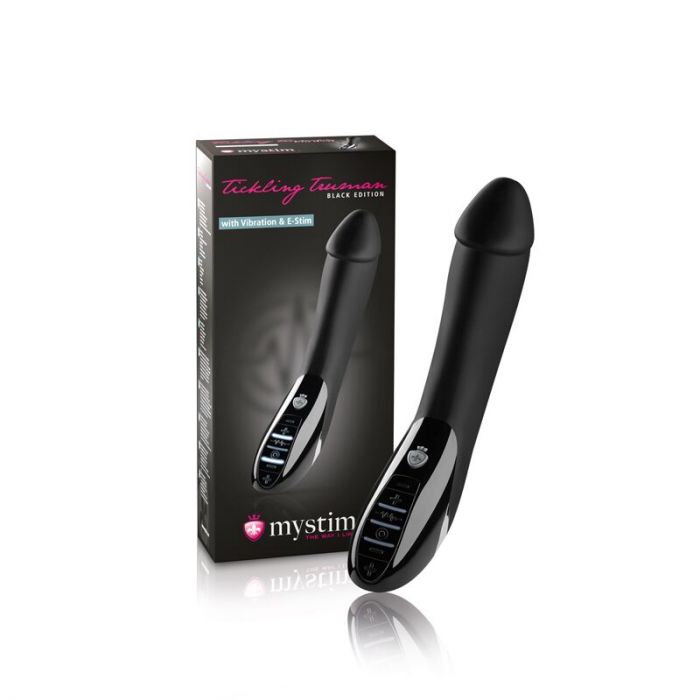 Вібратор з електростимуляцією Mystim Tickling Truman eStim Black, міостимулятор