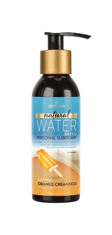 Змазка на водній основі Sensuva Natural Water-Based Orange Creamsicle 125мл без гліцерину, парабенів