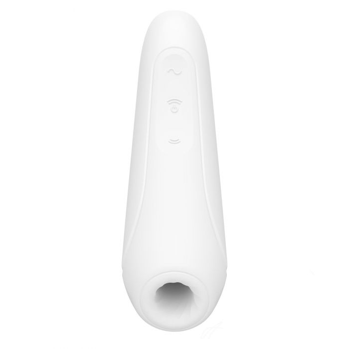 Вакуумний кліторальний стимулятор Satisfyer Curvy 1+ White з керуванням через інтернет