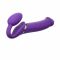 Безремінний страпон з вібрацією Strap-On-Me Vibrating Violet XL, діам. 4,7см, пульт ДК, регульований
