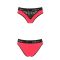 Трусики з широкою гумкою і мереживом Passion PS001 PANTIES S, red-black