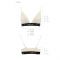 Еластичний топ з мереживом Passion PS001 TOP S, ecru