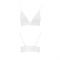 Еластичний топ з мереживом Passion PS001 TOP XL, white