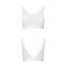 Топ з прозорою вставкою Passion PS002 TOP XL, white