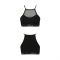 Спортивний топ з прозорою вставкою Passion PS006 TOP S, black