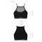 Спортивний топ з прозорою вставкою Passion PS006 TOP XL, black