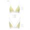 Спортивний топ з подвійними бретелями Passion PS007 TOP M, yellow