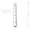 Скляний дилдо у вигляді намистин Gildo Glass Dildo No. 19