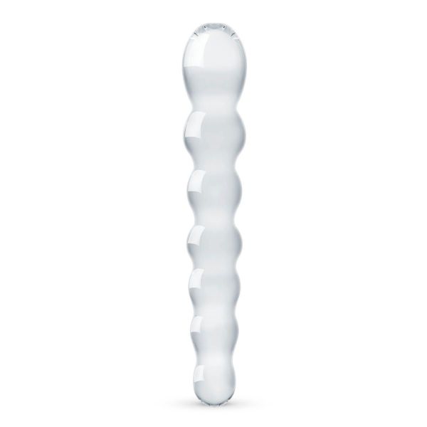 Скляний дилдо у вигляді намистин Gildo Glass Dildo No. 19