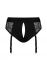 Мереживні труси для страпону з підв'язками для панчох Strap-On-Me DIVA HARNESS - M