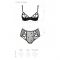 Еротичний комплект з малюнком Passion LOVELIA BIKINI L/XL, black
