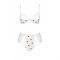 Еротичний комплект з малюнком Passion LOVELIA BIKINI XXL/XXXL, white