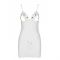 Сорочка з вирізами на грудях, стрінги Passion LOVELIA CHEMISE L/XL, white