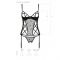 Корсет з підв'язками, стрінги Passion LOVELIA CORSET L/XL, black
