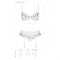 Сексуальний комплект з поясом для панчіх Passion LOVELIA SET L/XL, white